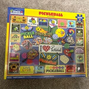 White Mountain Colorful Pickleball Puzzle
